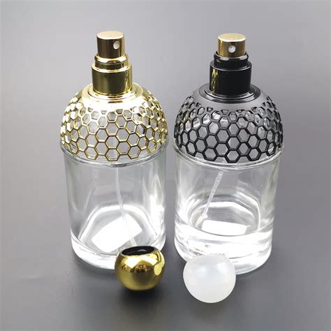 empty glass perfume bottles.